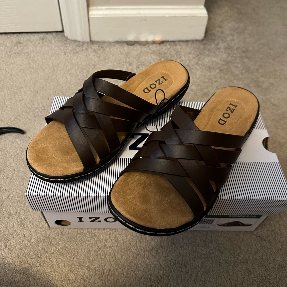 Brand new Izod sandals size 7.5